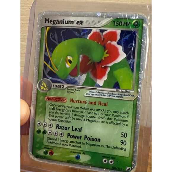 Meganium Ex - 106/115 - Pokemon Unseen Forces Ultra Rare - Heavily Played - Picture 3 of 4